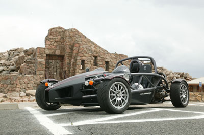 [At the ruins of the Crest House, Mount Evans]