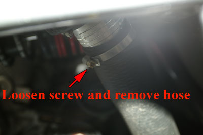 [Disconnecting fuel filler stem]