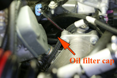 [The elusive oil filter!]