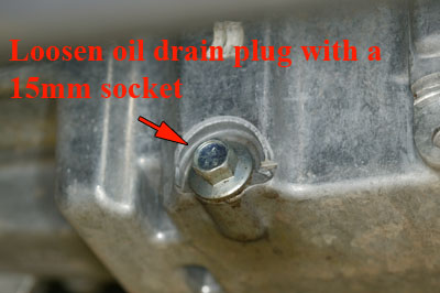 [Oil drain plug]