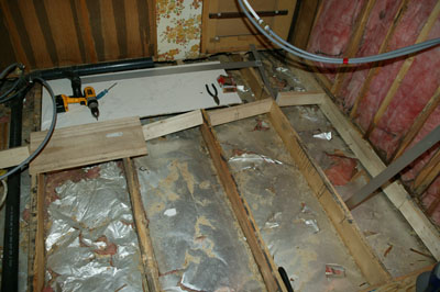 [Floor demolition]
