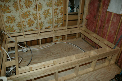 [Tub frame and deck]