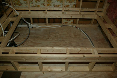 [Another view of the tub frame]