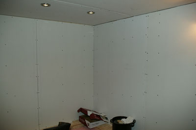 [Drywall and lights]