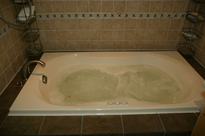 [We have a bathroom!]