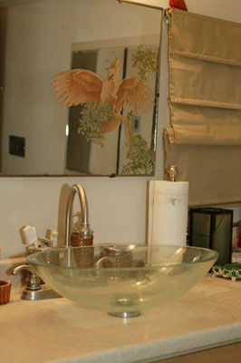 [Glass sink]
