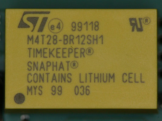 Close-up of battery module