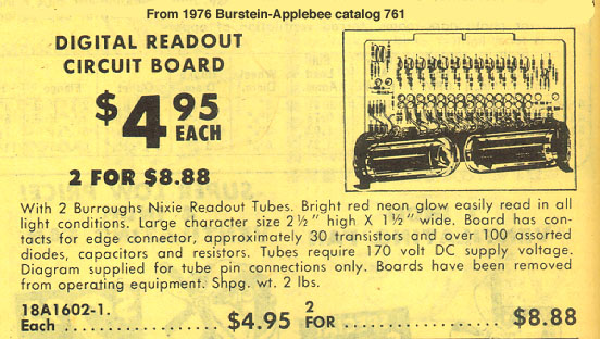 Vintage B-7971 surplus ad