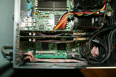 [Close-up of expansion card area]